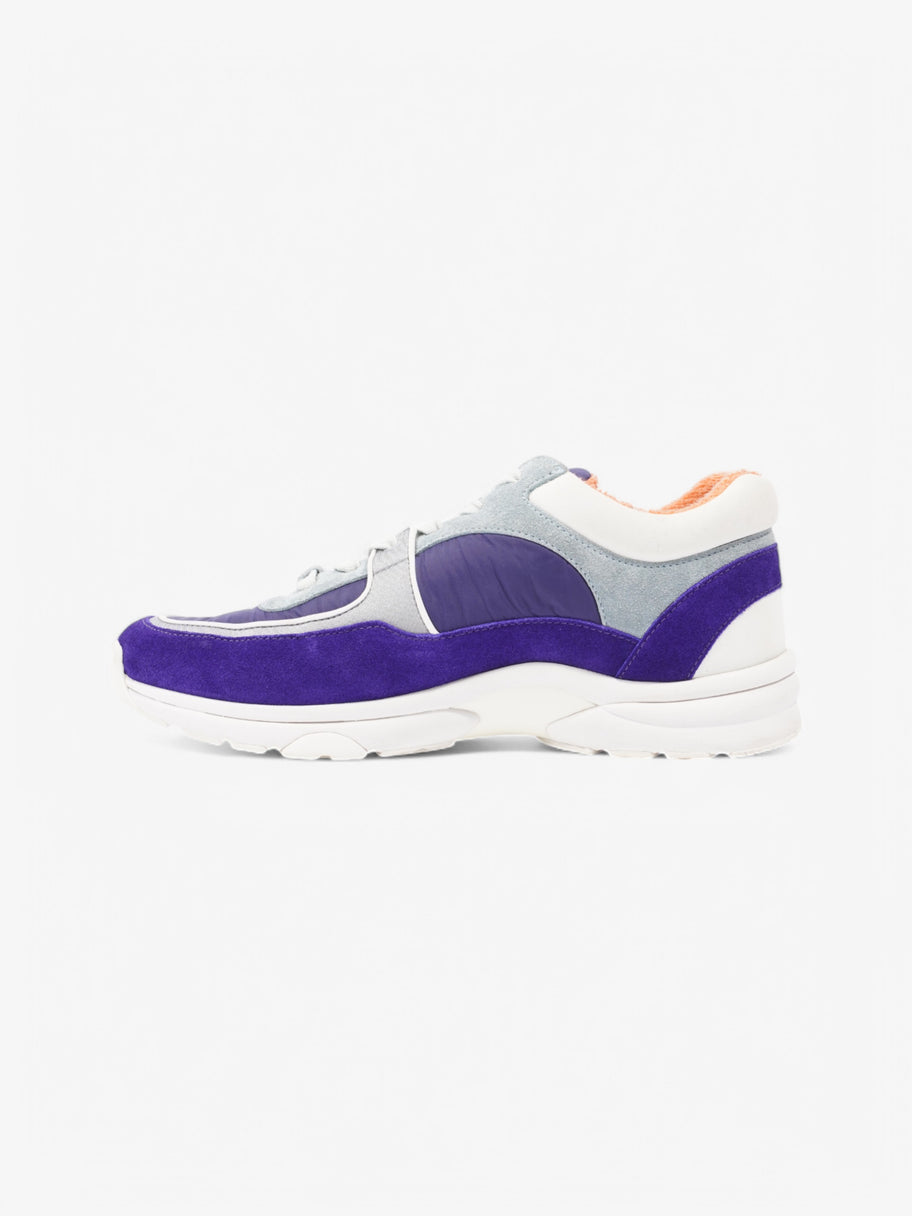 Chanel CC Logo Sneakers Blue / White Suede EU 39 UK 6 Image 3