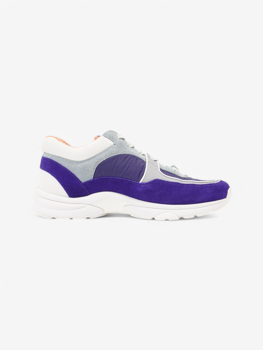 Chanel CC Logo Sneakers Blue / White Suede EU 39 UK 6 Image 4