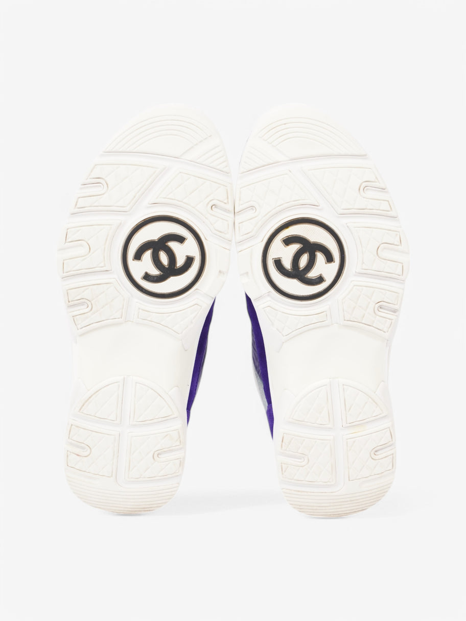 Chanel CC Logo Sneakers Blue / White Suede EU 39 UK 6 Image 7