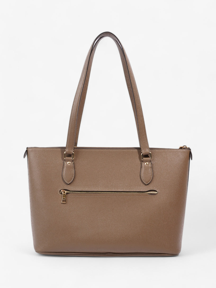 Coach Gallery Tote Light Brown Grained Leather Image 4