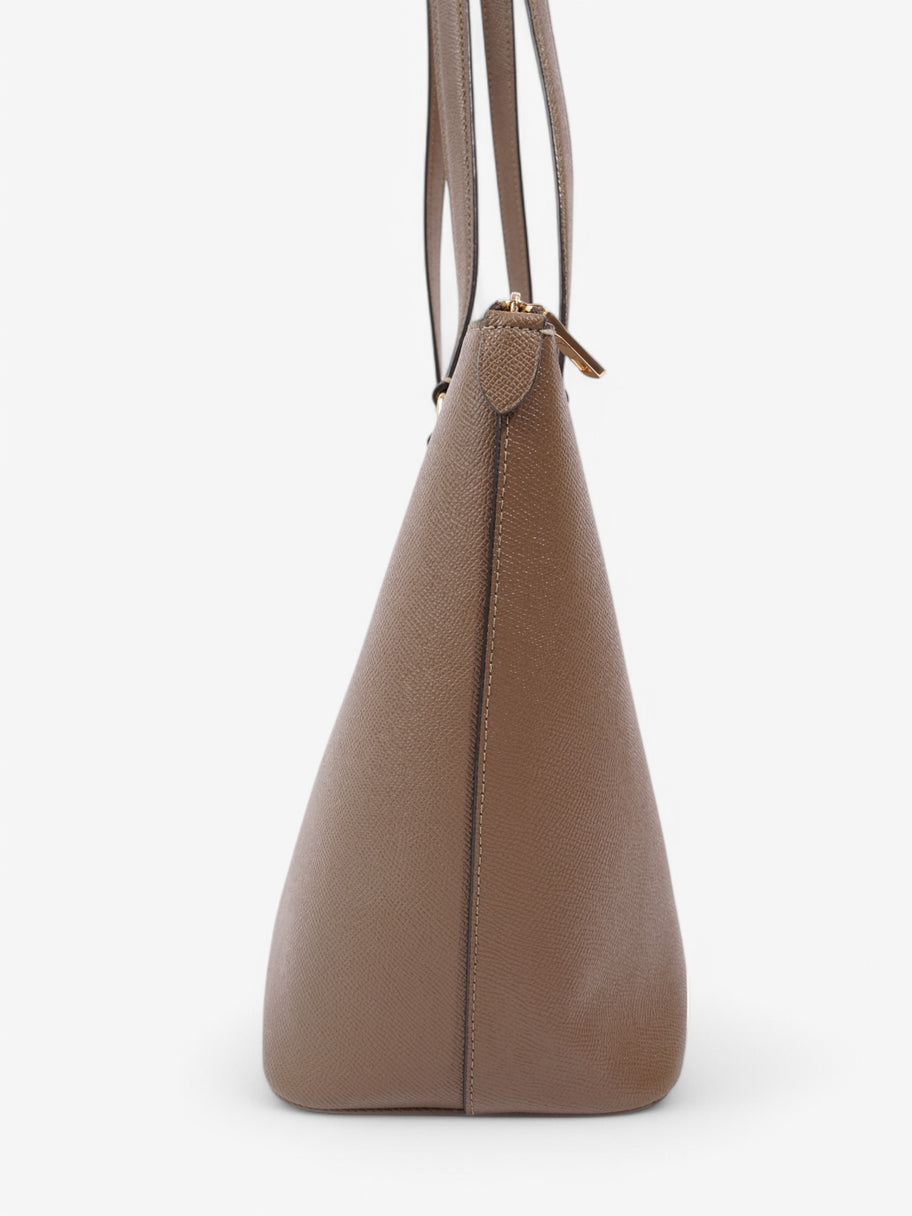 Coach Gallery Tote Light Brown Grained Leather Image 5