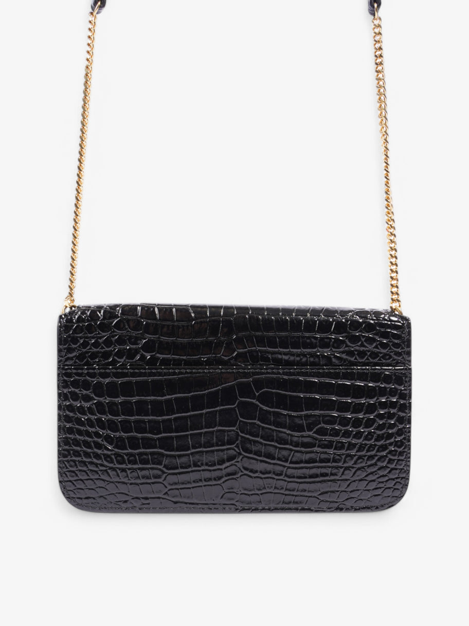 Saint Laurent Cassandre Black Embossed Leather Image 4