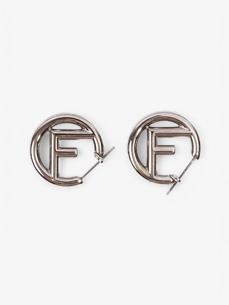  Fendi F is Fendi Earrings Silver Base Metal
