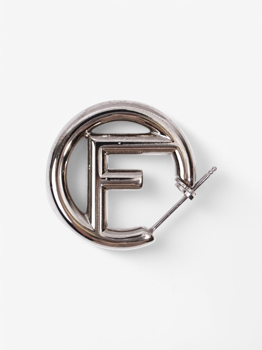 Fendi F is Fendi Earrings Silver Base Metal Image 2