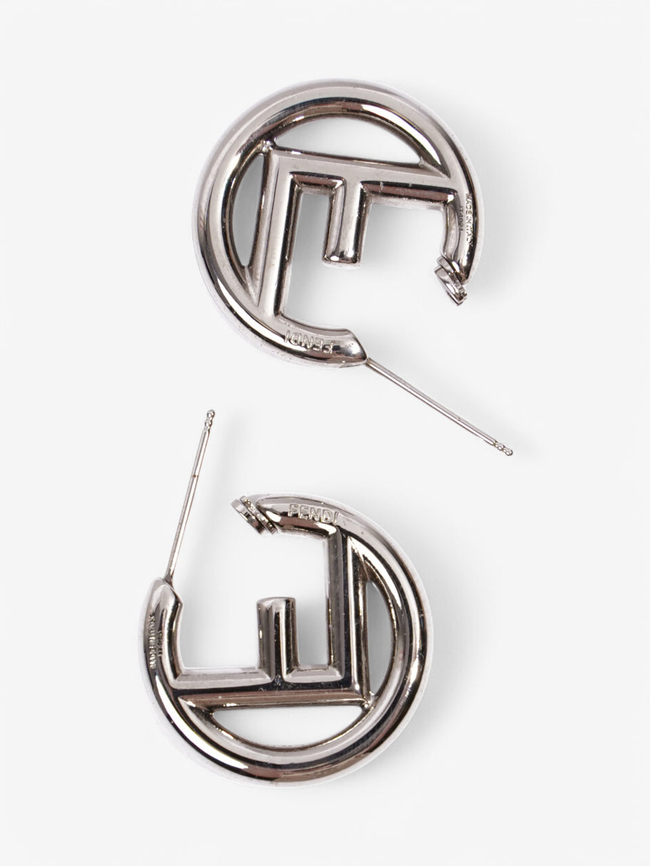Fendi F is Fendi Earrings Silver Base Metal Image 5