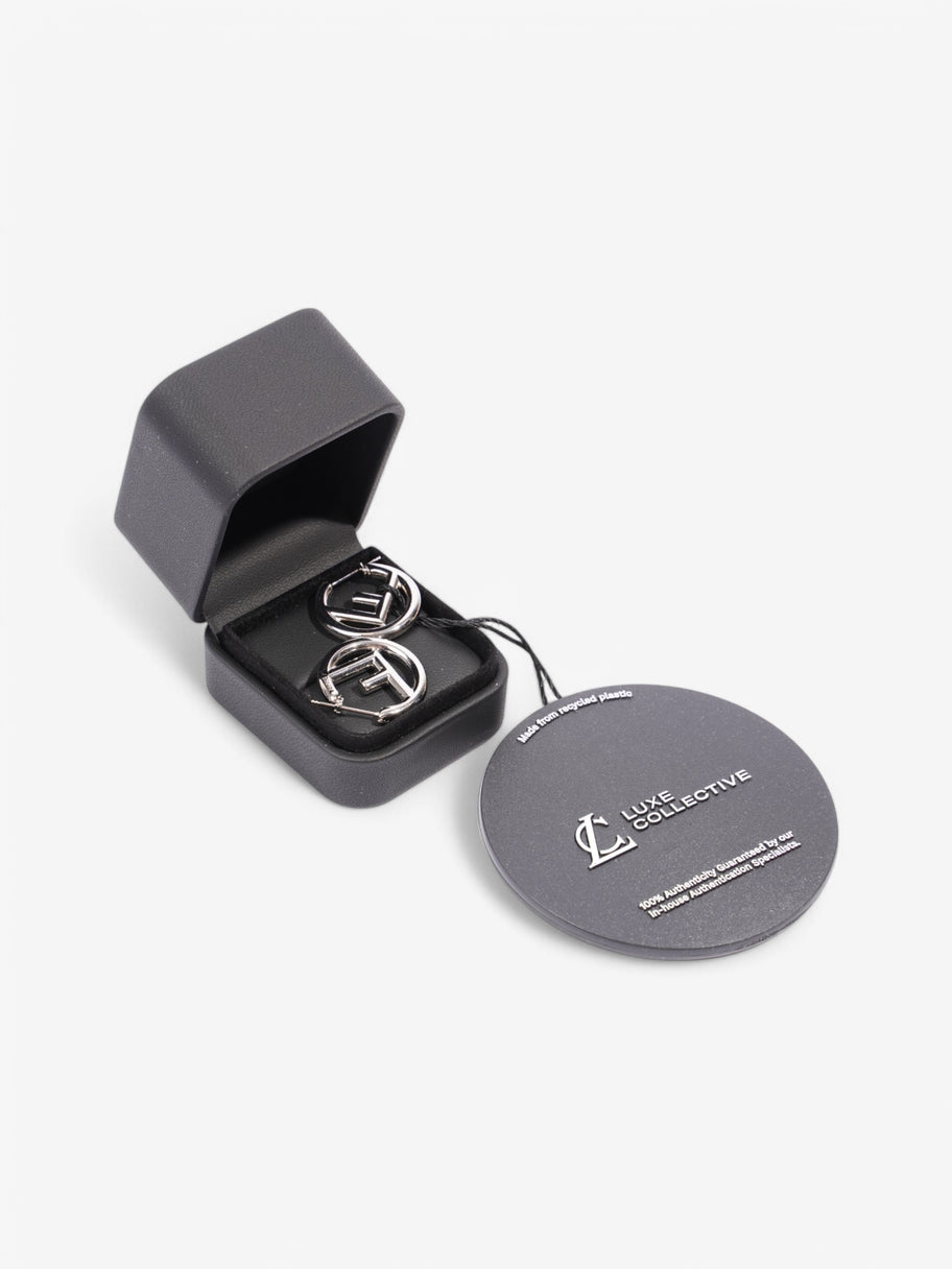 Fendi F is Fendi Earrings Silver Base Metal Image 6