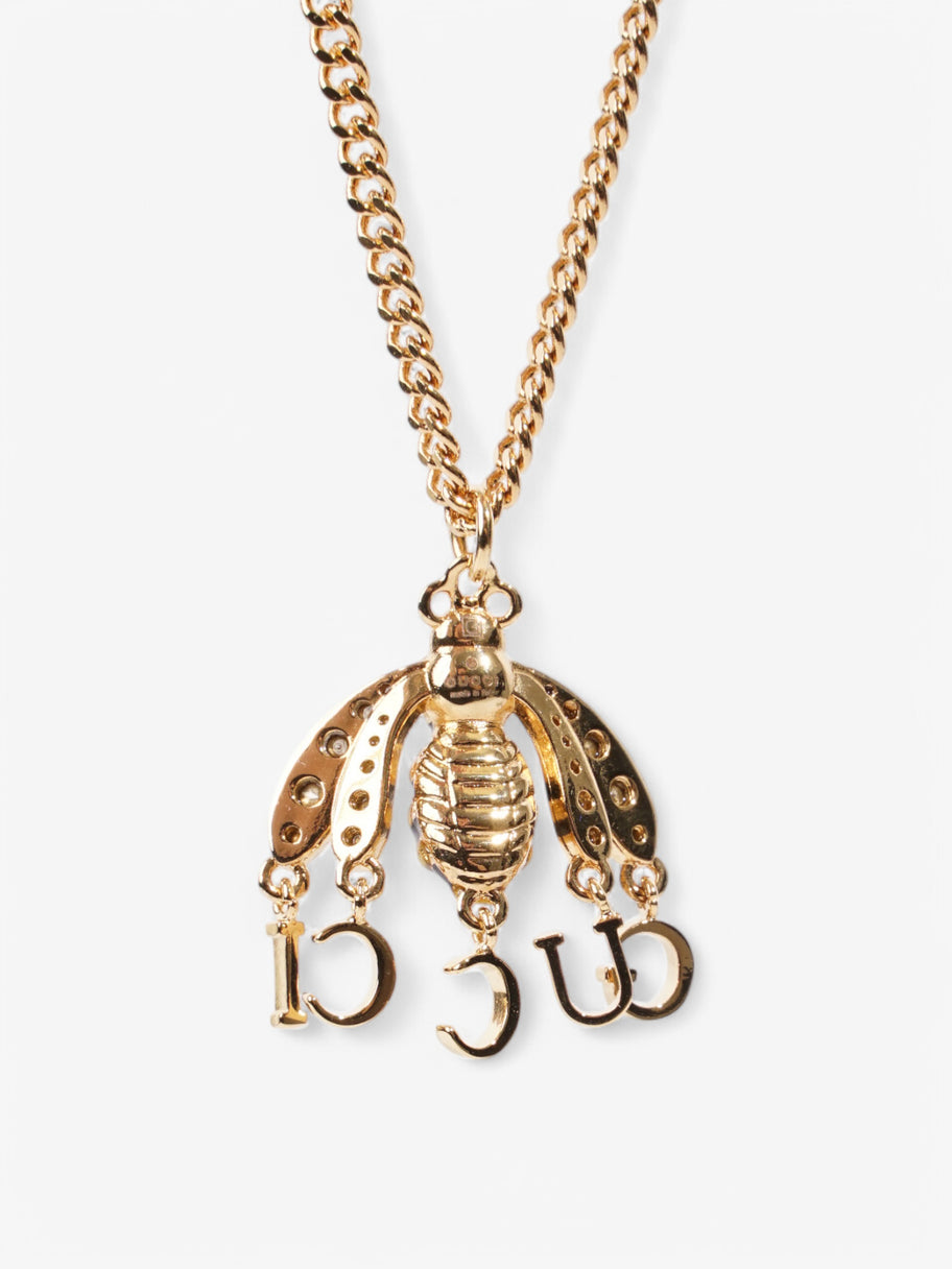 Gucci Bee Pendant Necklace Gold / Yellow / Black Base Metal Image 4