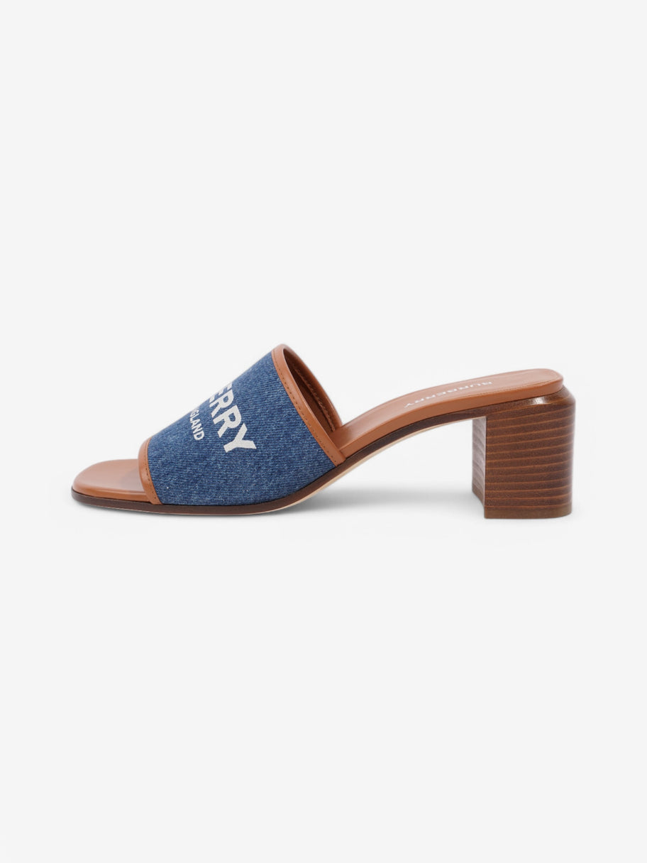 Burberry Denim Mules 55 Blue / Brown Denim EU 38 UK 5 Image 5