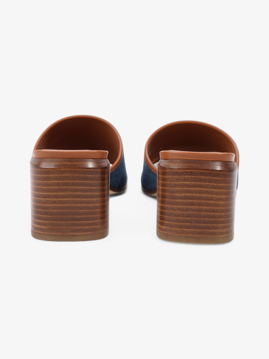 Burberry Denim Mules 55 Blue / Brown Denim EU 38 UK 5 Image 6