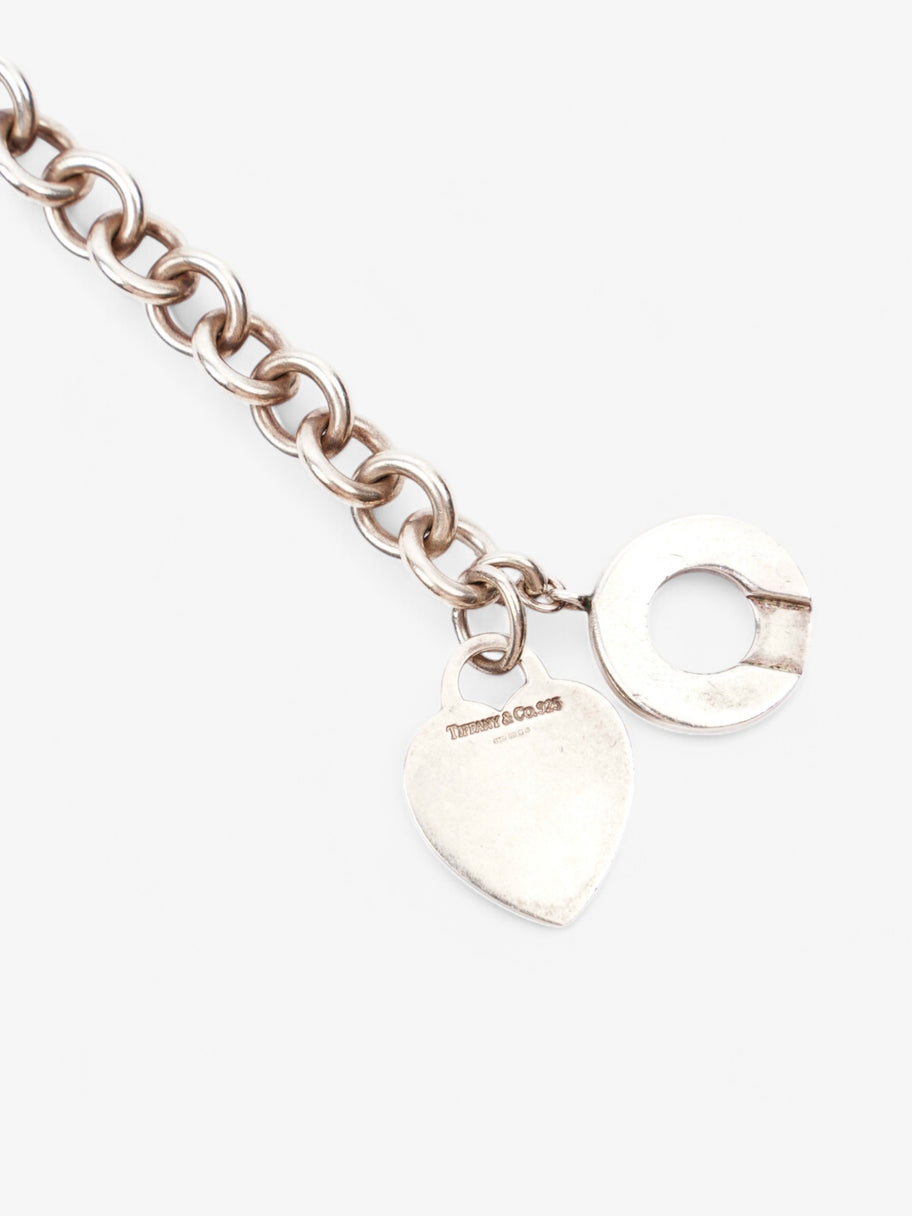 Tiffany and Co Heart Toggle Necklace Silver Silver Sterling Image 5