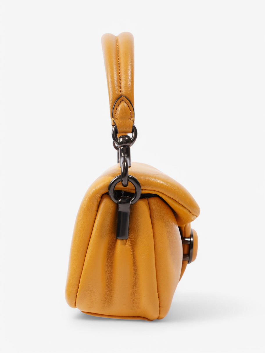 Coach Pillow Tabby Mustard Leather 18cm Image 5