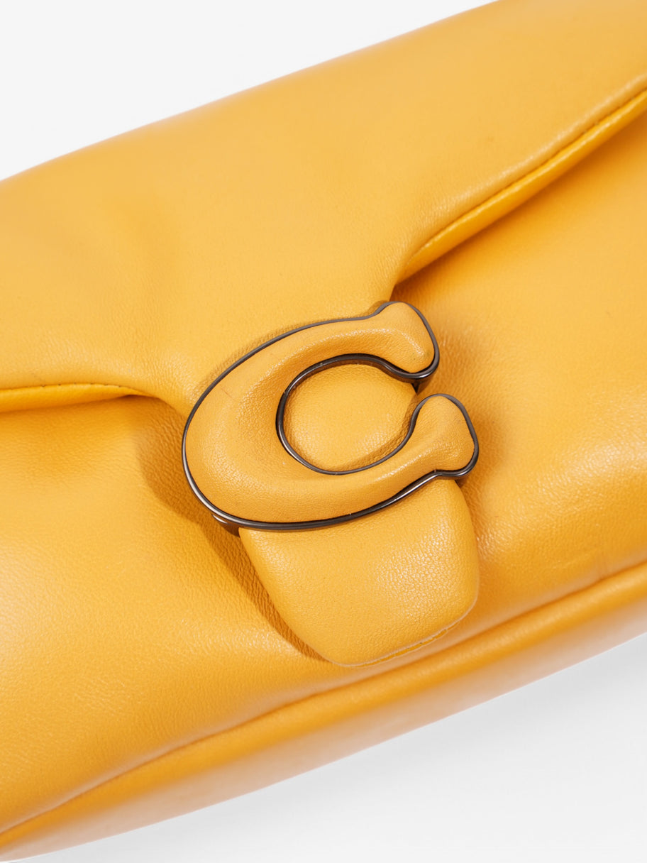 Coach Pillow Tabby Mustard Leather 18cm Image 7