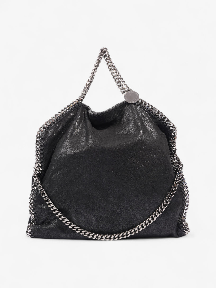 Stella McCartney Falabella Fold-Over Tote Bag Black Faux Leather Image 1