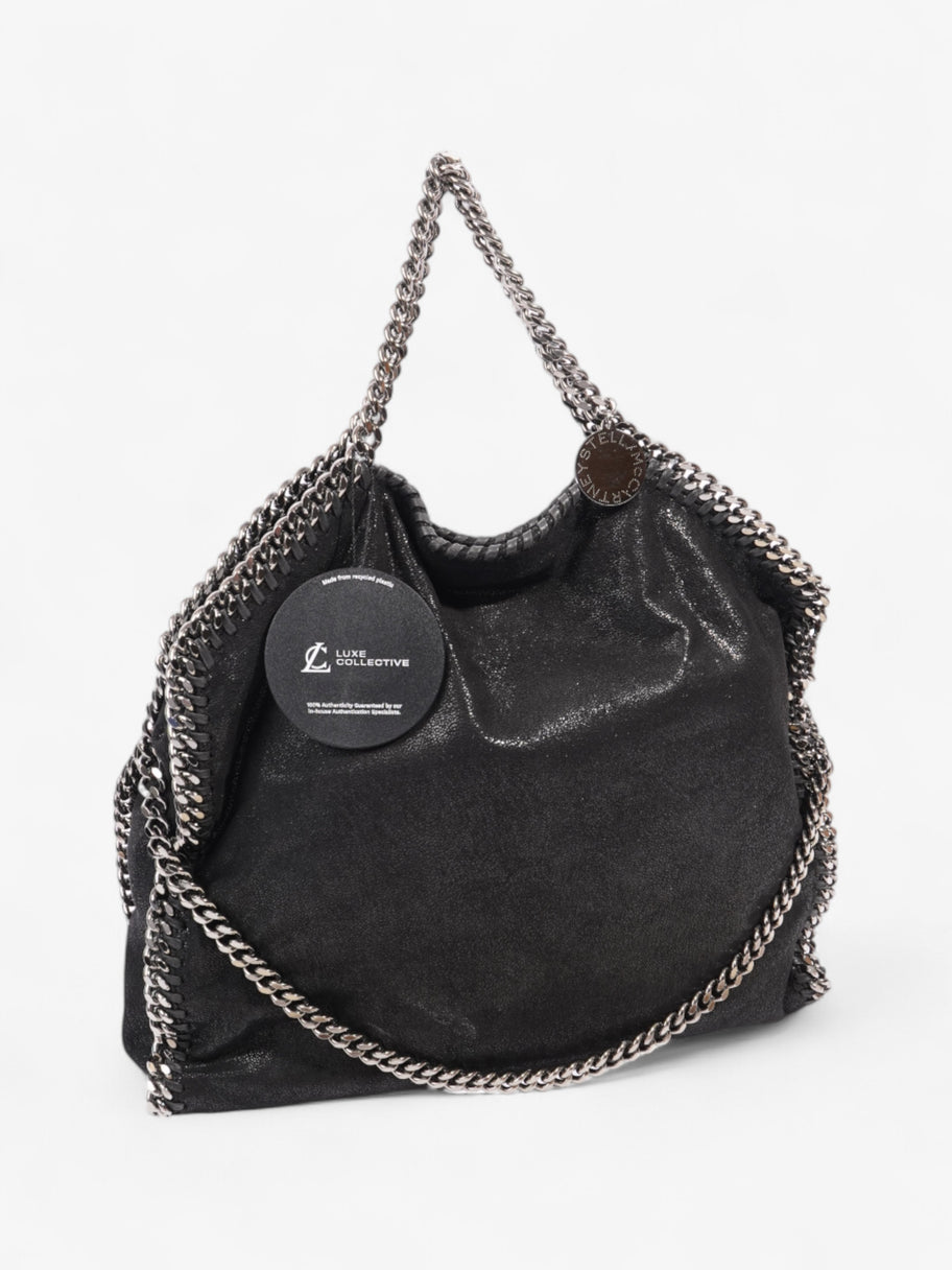 Stella McCartney Falabella Fold-Over Tote Bag Black Faux Leather Image 10