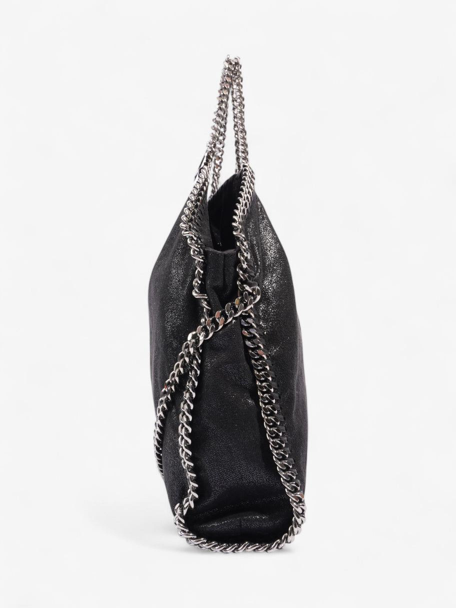 Stella McCartney Falabella Fold-Over Tote Bag Black Faux Leather Image 3