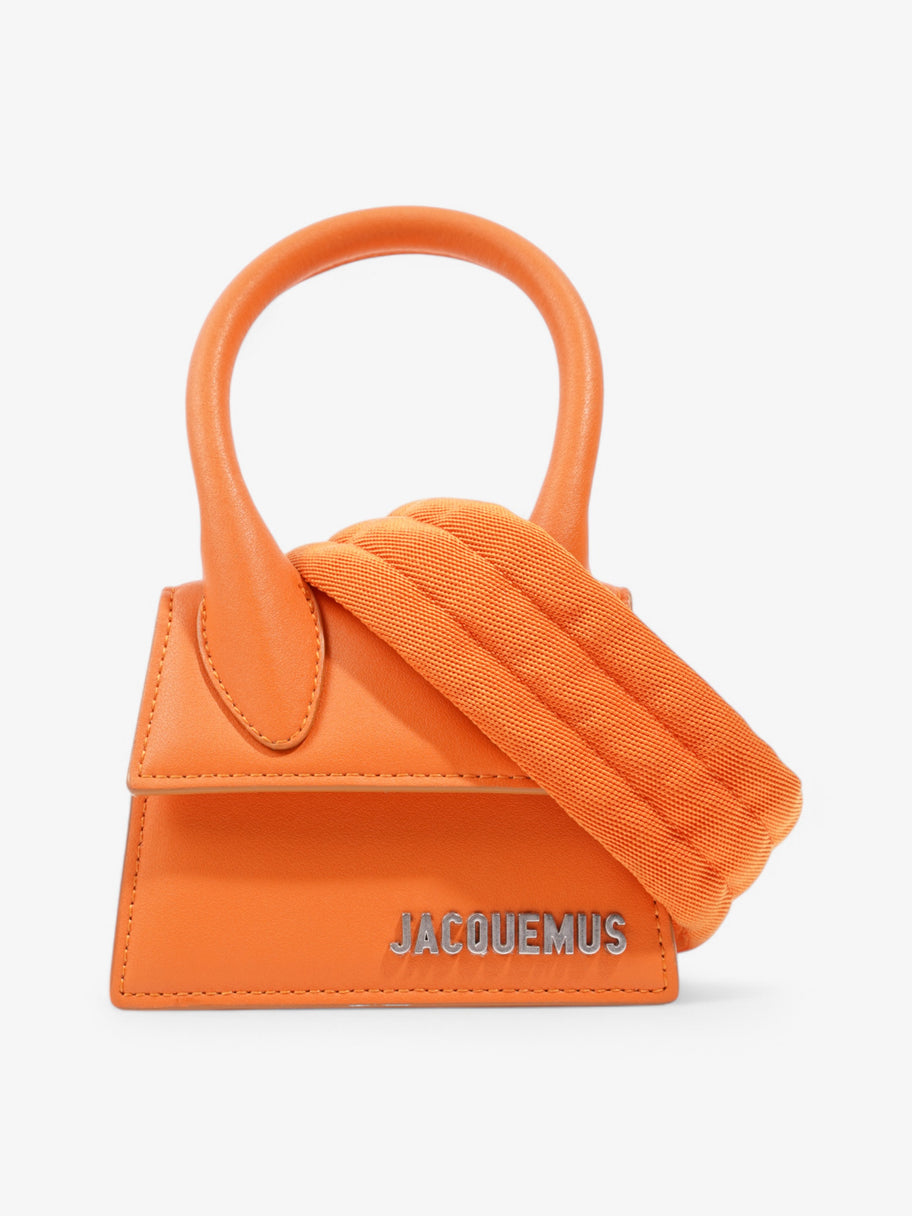 Jacquemus The Chiquito Orange Leather Mini Image 1