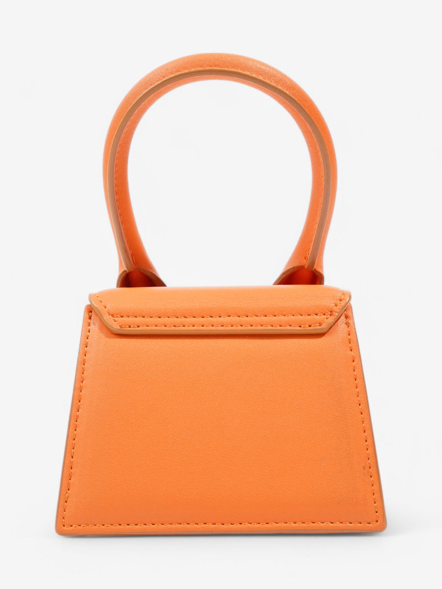 Jacquemus The Chiquito Orange Leather Mini Image 4