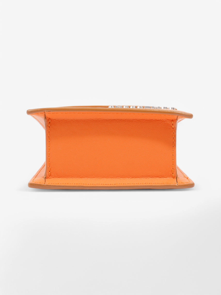 Jacquemus The Chiquito Orange Leather Mini Image 6