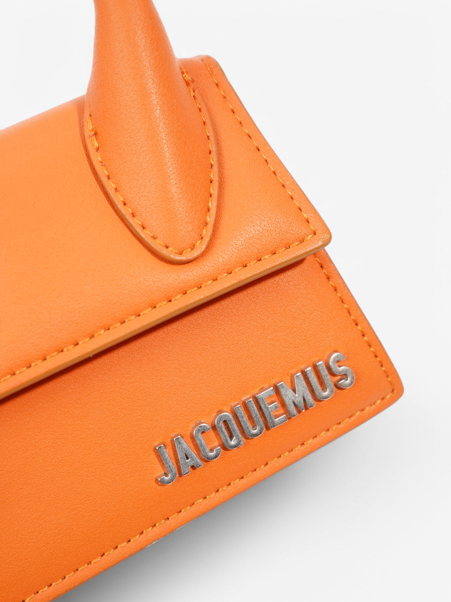 Jacquemus The Chiquito Orange Leather Mini Image 8