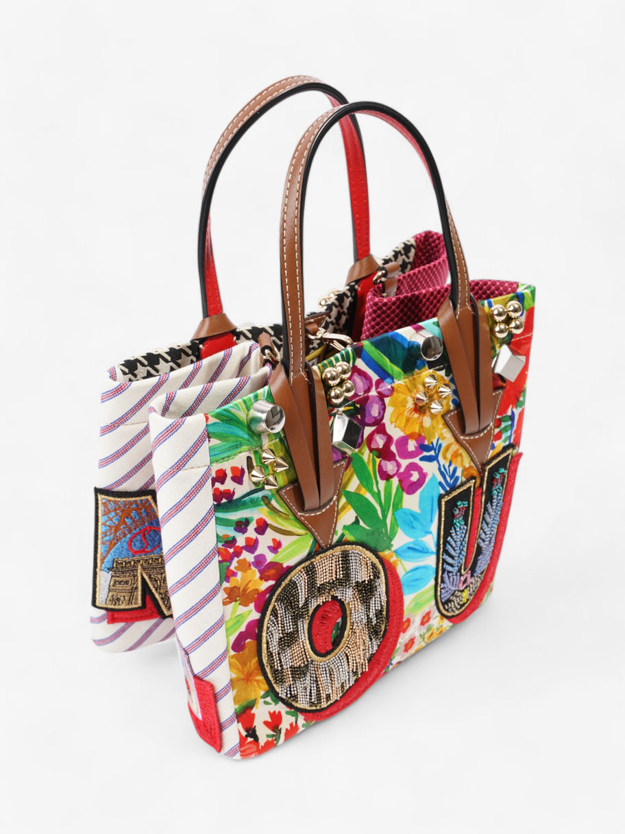 Christian Louboutin Caracaba Tote Multicoloured Canvas Image 7