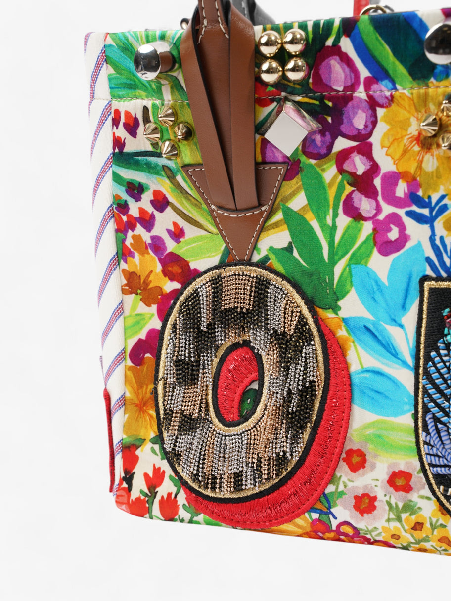 Christian Louboutin Caracaba Tote Multicoloured Canvas Image 8