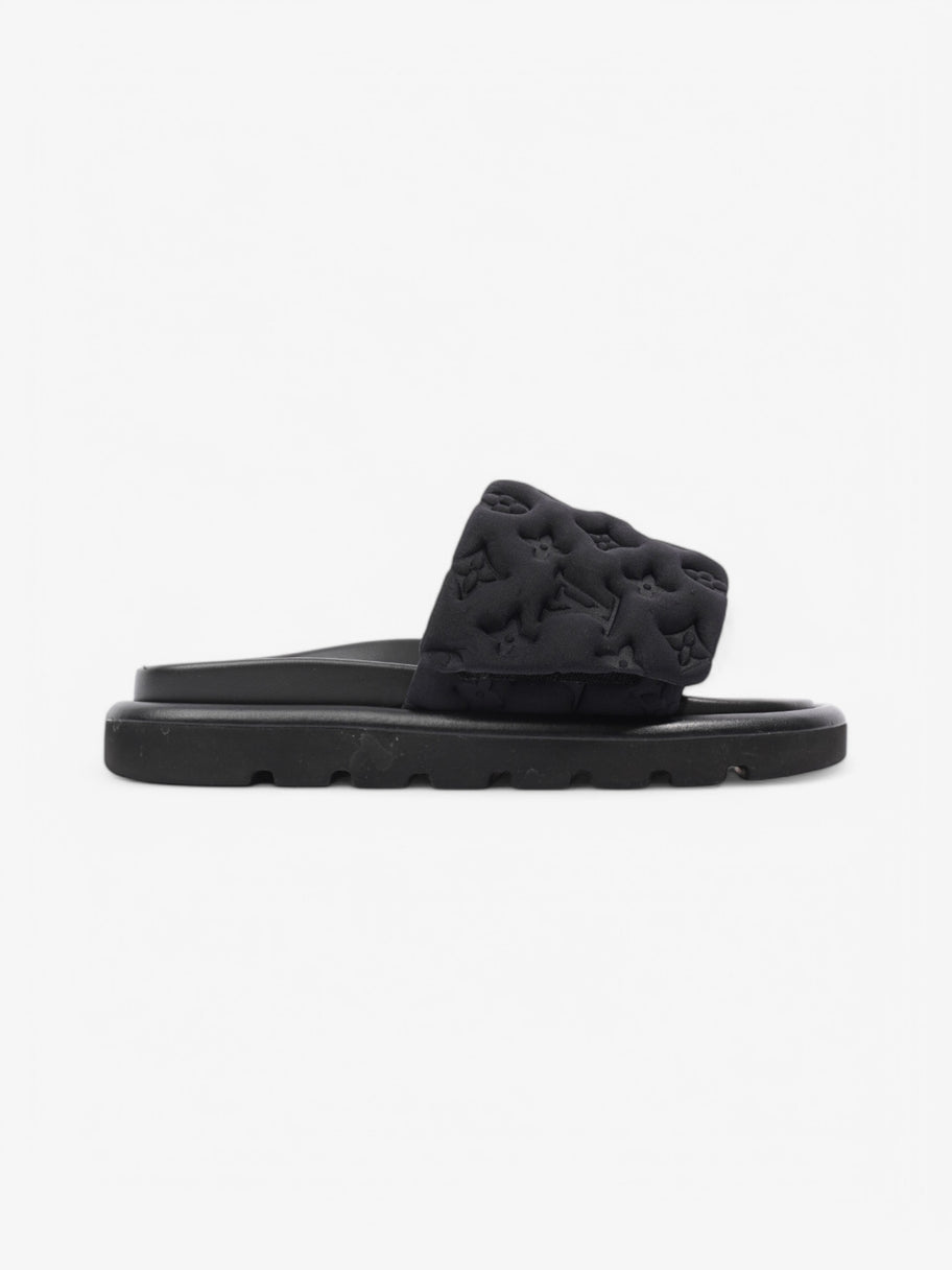 Louis Vuitton Pool Slides Black Neoprene EU 38 UK 5 Image 1