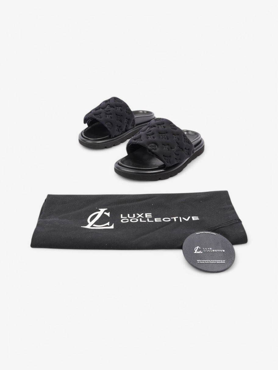 Louis Vuitton Pool Slides Black Neoprene EU 38 UK 5 Image 10