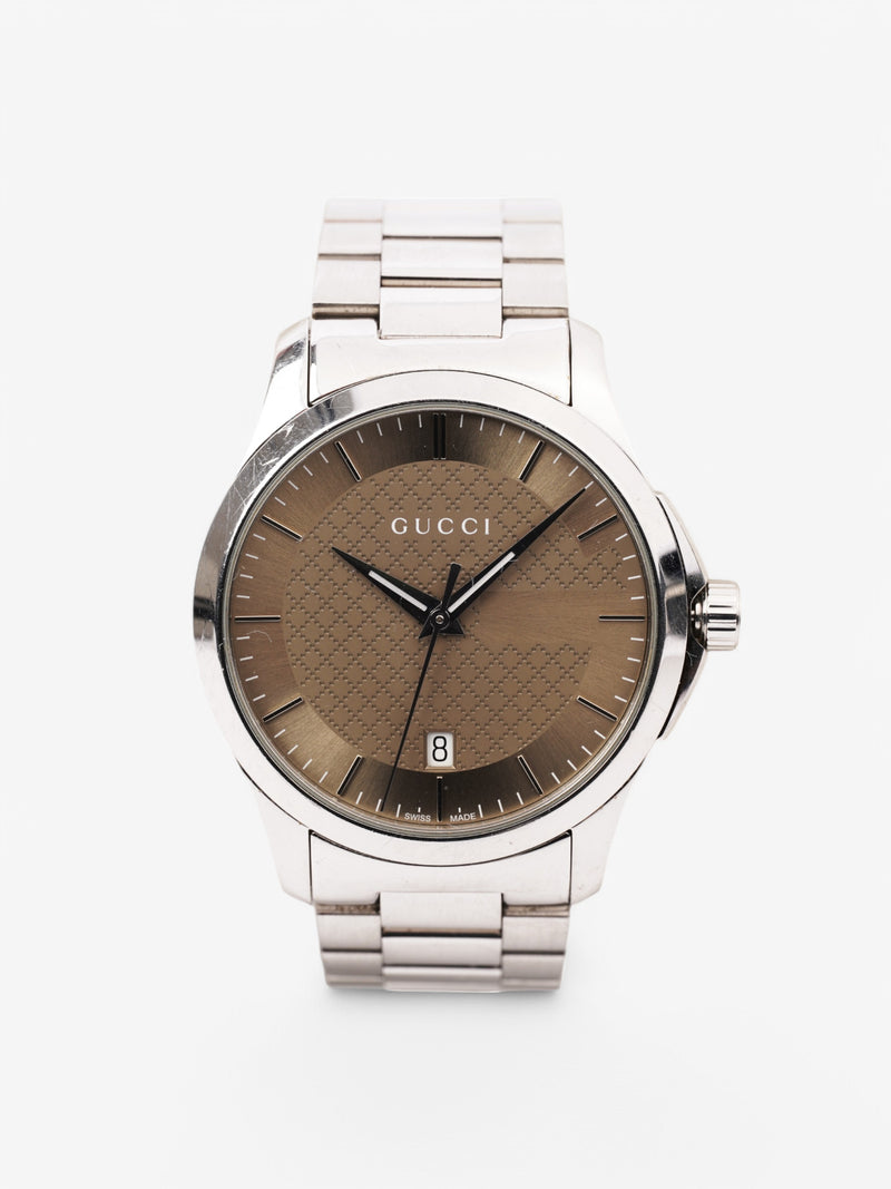  Gucci G Watch Silver Stainless Steel 38mm