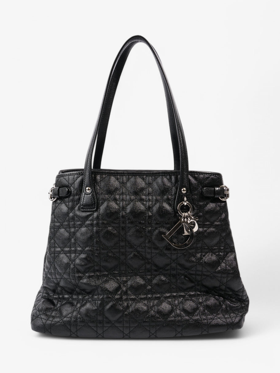 Christian Dior Panarea Tote Black Coated Canvas Image 1