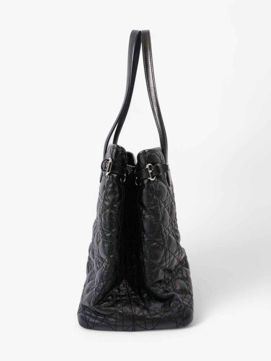 Christian Dior Panarea Tote Black Coated Canvas Image 5
