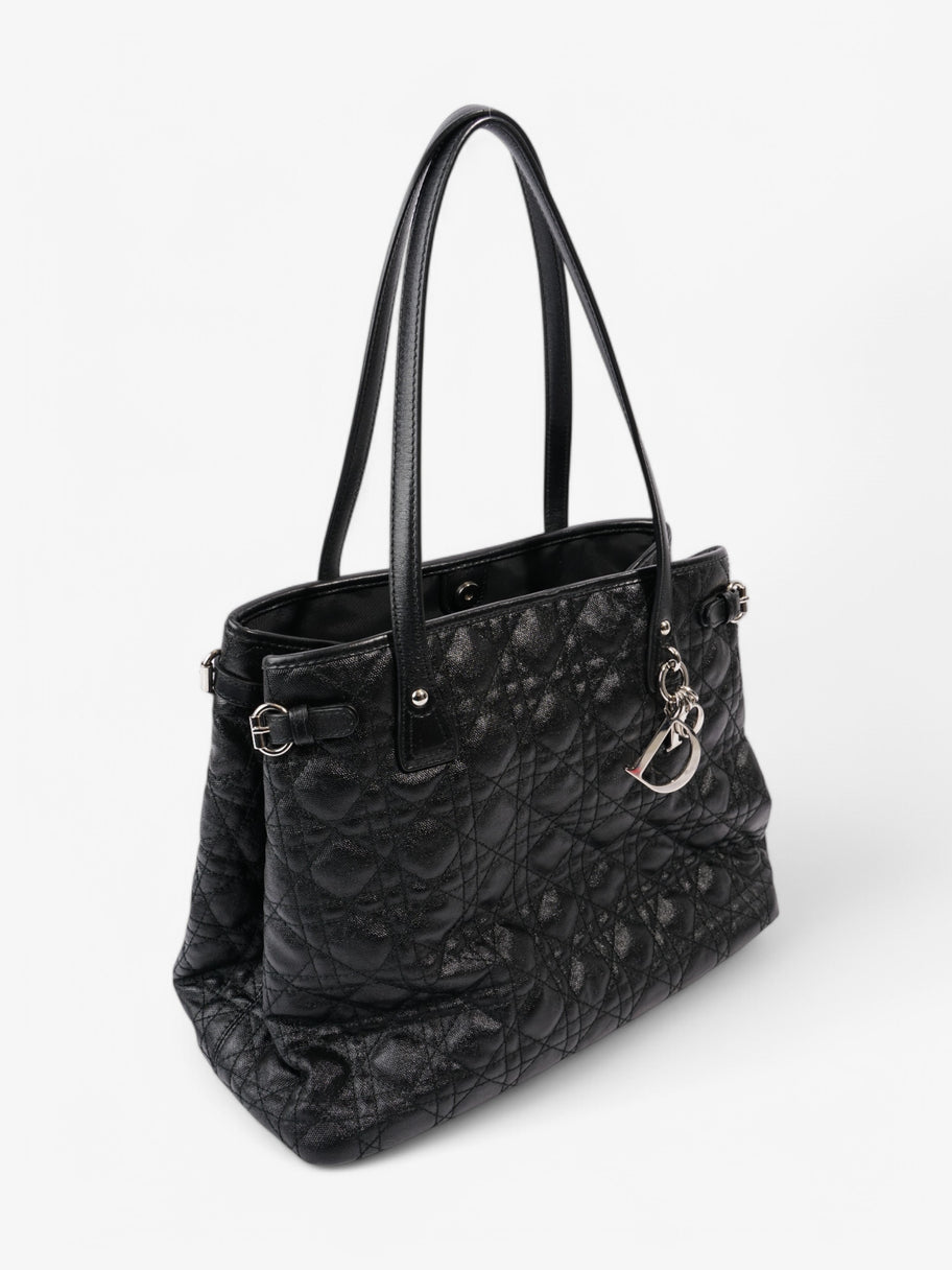 Christian Dior Panarea Tote Black Coated Canvas Image 7