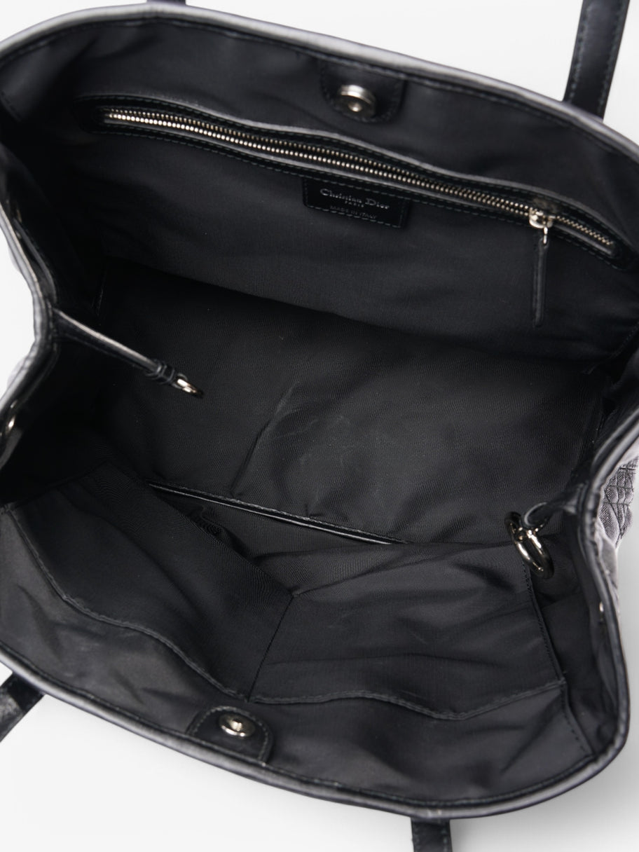 Christian Dior Panarea Tote Black Coated Canvas Image 8