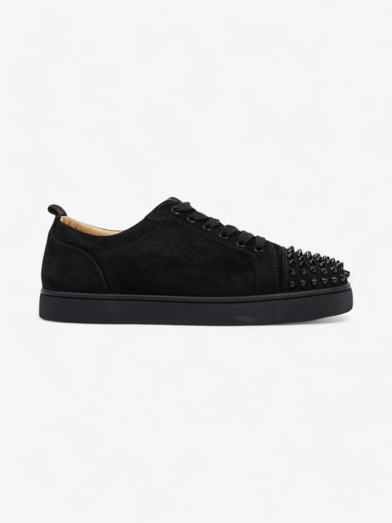  Christian Louboutin Louis Junior Spikes Black Suede EU 42 UK 8