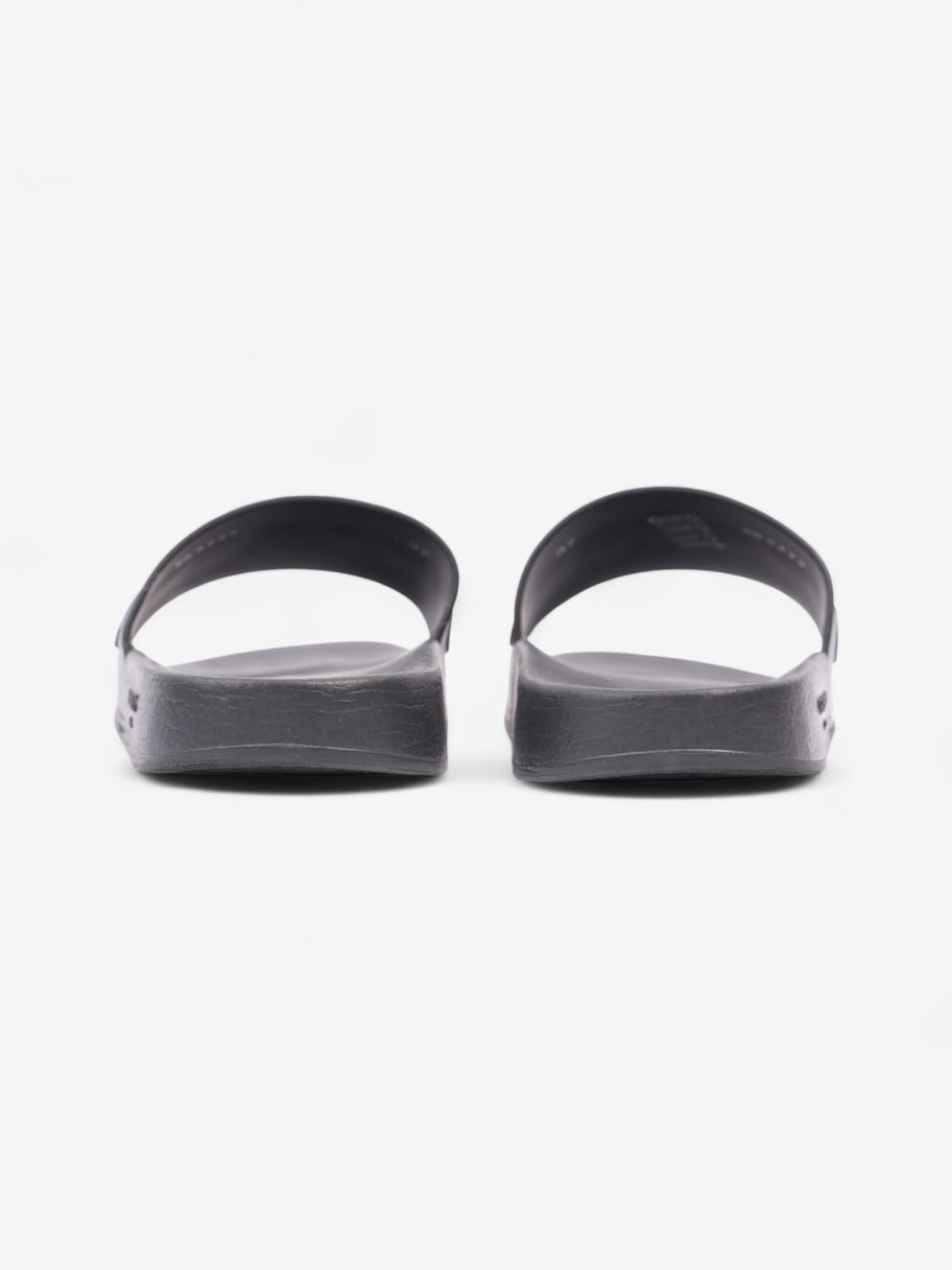 Givenchy Logo Embossed Slides Black / White Rubber EU 37 UK 4 Image 6