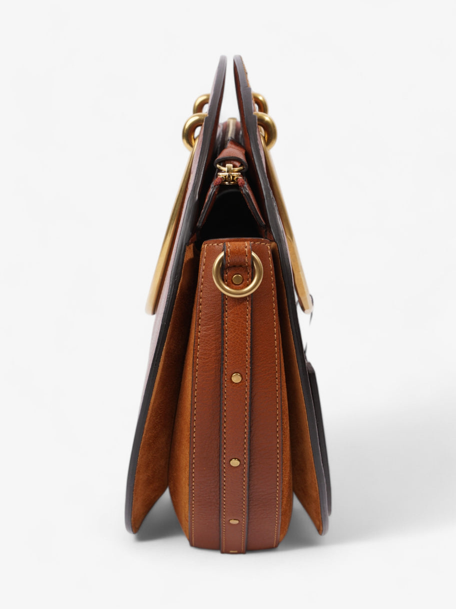 Chloe Pixie Bag Saffron Red / Tan Calfskin Leather Medium Image 4