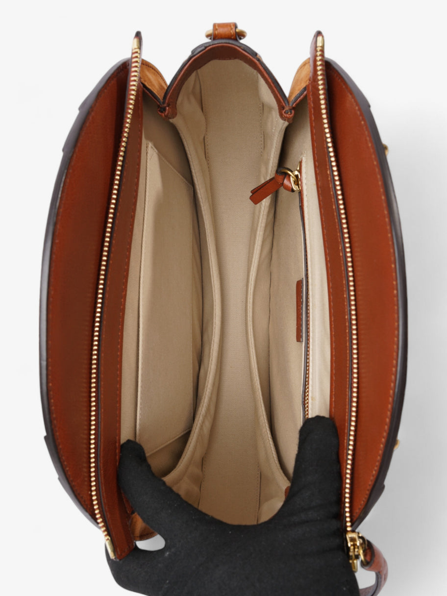 Chloe Pixie Bag Saffron Red / Tan Calfskin Leather Medium Image 8