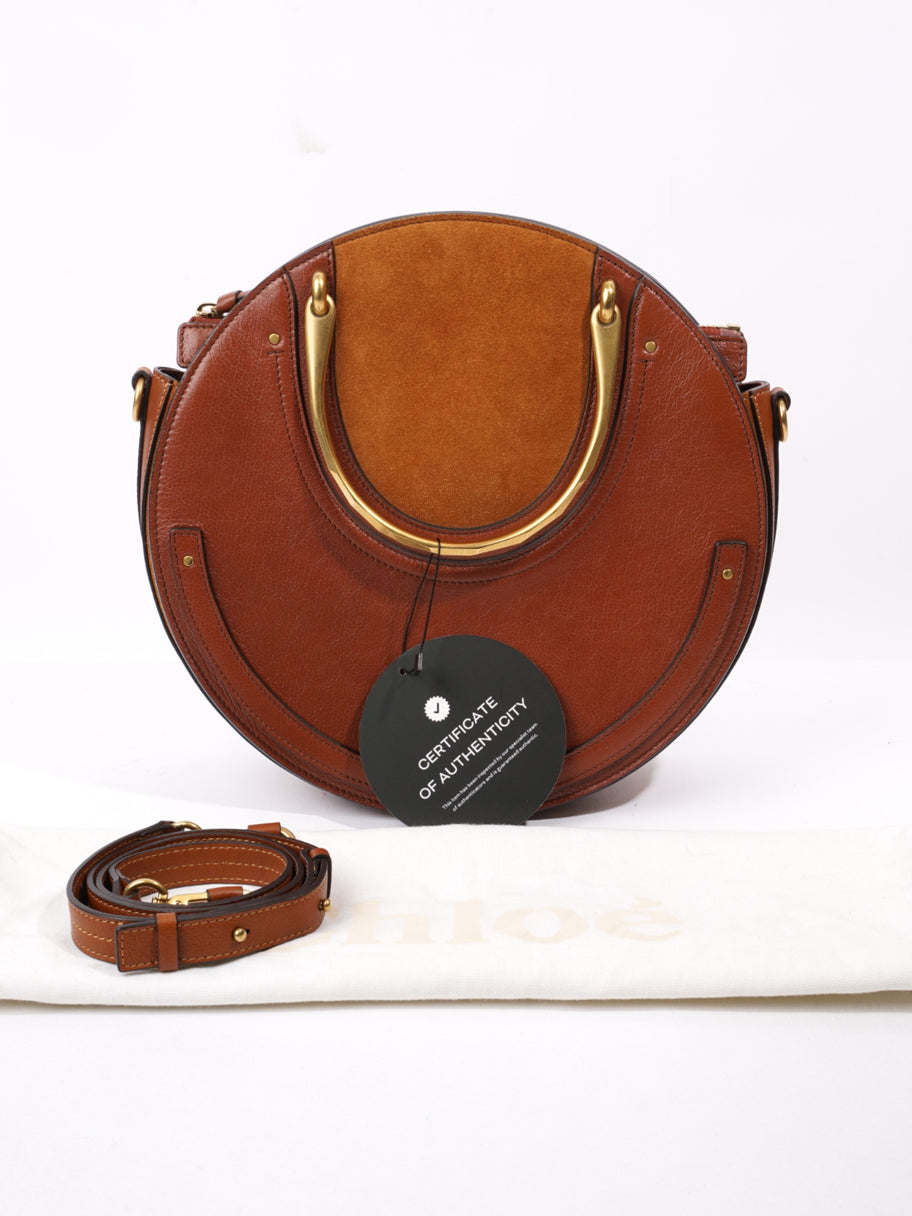 Chloe Pixie Bag Saffron Red / Tan Calfskin Leather Medium Image 9