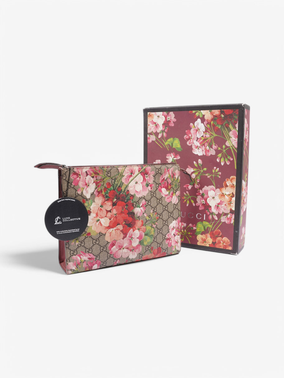 Gucci Toiletry Pouch Supreme / Bloom Coated Canvas Image 9