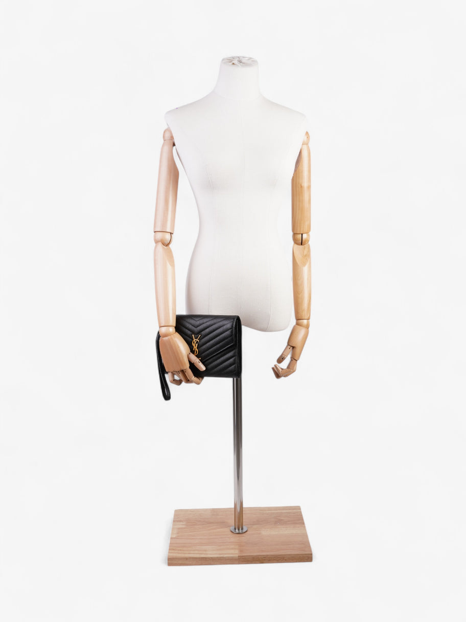 Saint Laurent New Pouch Black Leather 21 x 16 x 3 Image 2