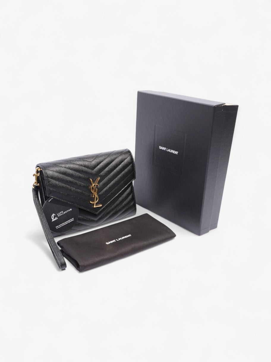 Saint Laurent New Pouch Black Leather 21 x 16 x 3 Image 9