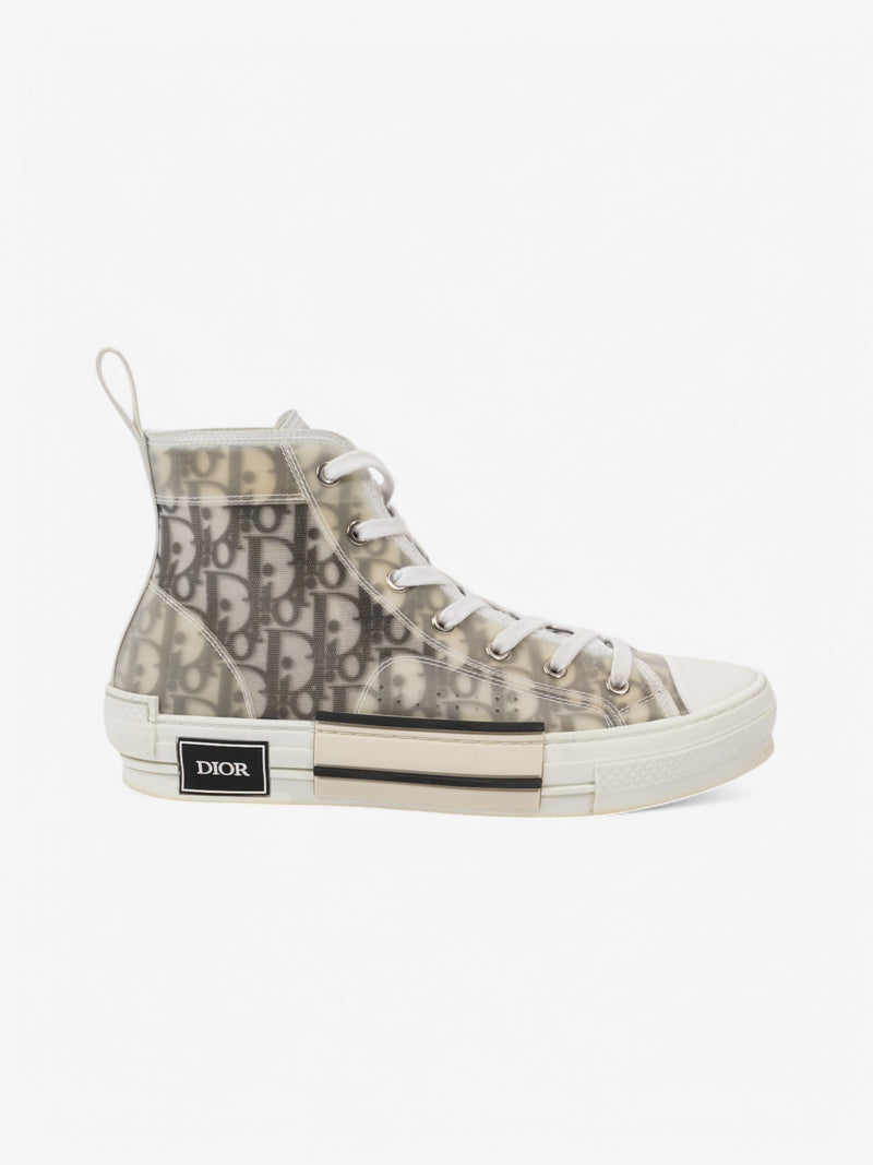  Christian Dior B23 High-tops White  / Grey Oblique Mesh EU 40 UK 6