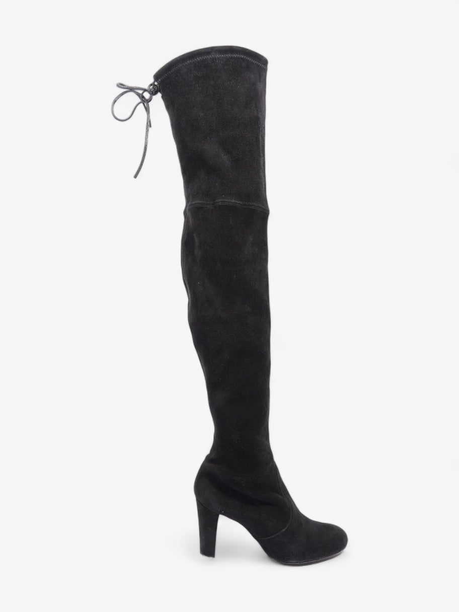 Stuart Weitzman Over The Knee Boots 95mm Black Suede EU 36.5 UK 4.5 Image 4