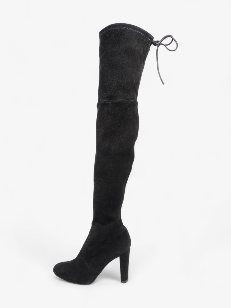 Stuart Weitzman Over The Knee Boots 95mm Black Suede EU 36.5 UK 4.5 Image 5