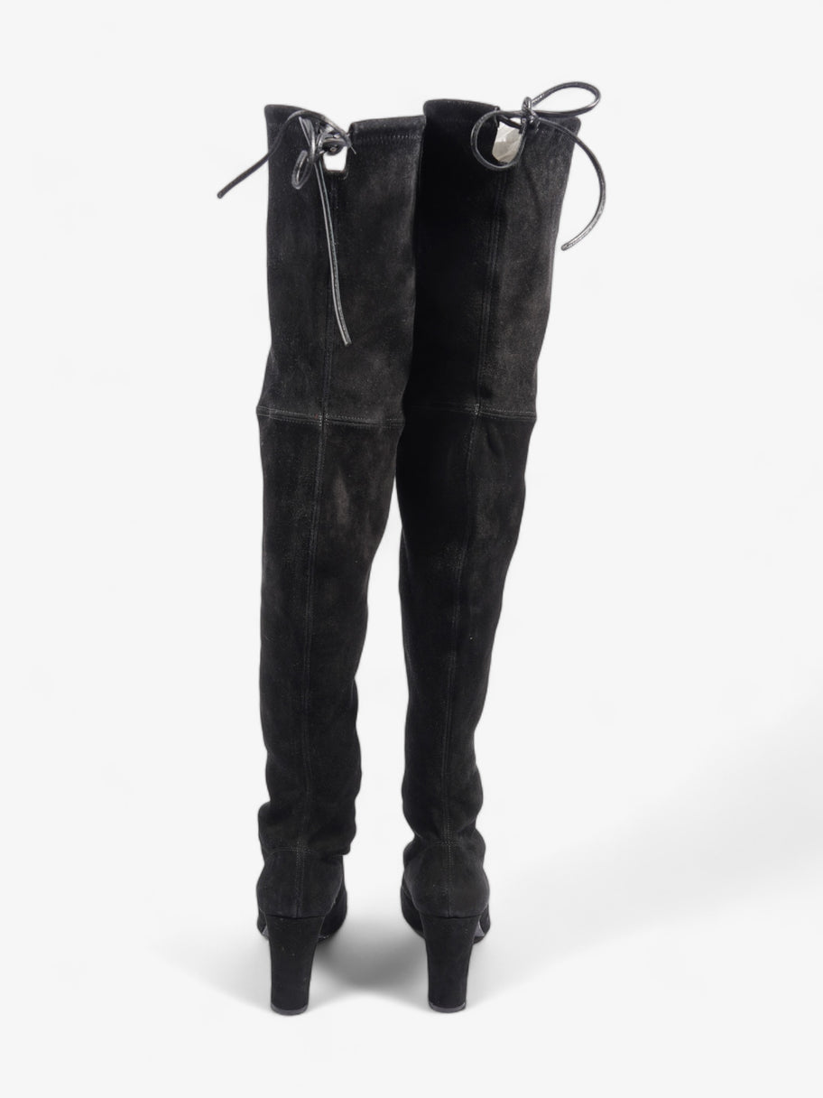 Stuart Weitzman Over The Knee Boots 95mm Black Suede EU 36.5 UK 4.5 Image 6