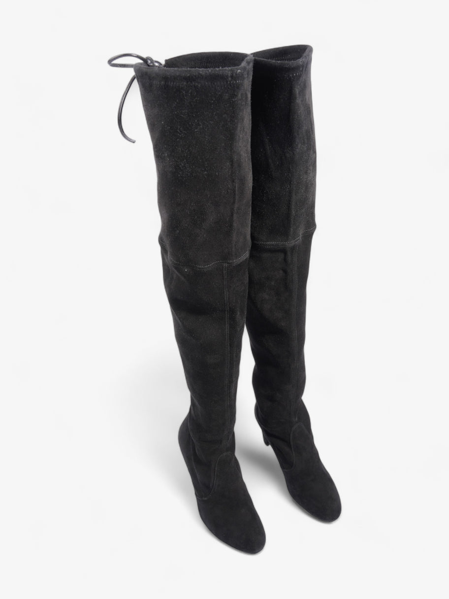 Stuart Weitzman Over The Knee Boots 95mm Black Suede EU 36.5 UK 4.5 Image 8