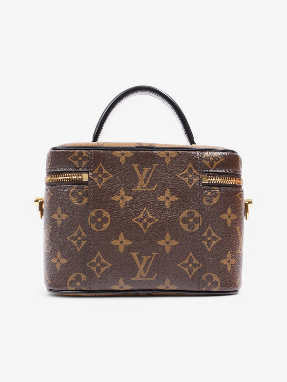 Louis Vuitton Vanity with Chain Monogram / Monogram Reverse / Black Coated Canvas PM Image 4