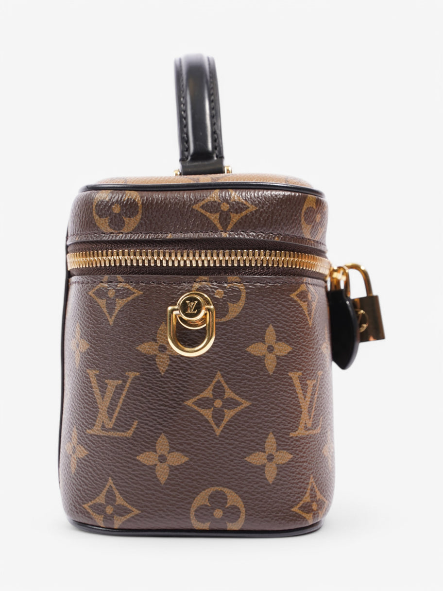 Louis Vuitton Vanity with Chain Monogram / Monogram Reverse / Black Coated Canvas PM Image 5