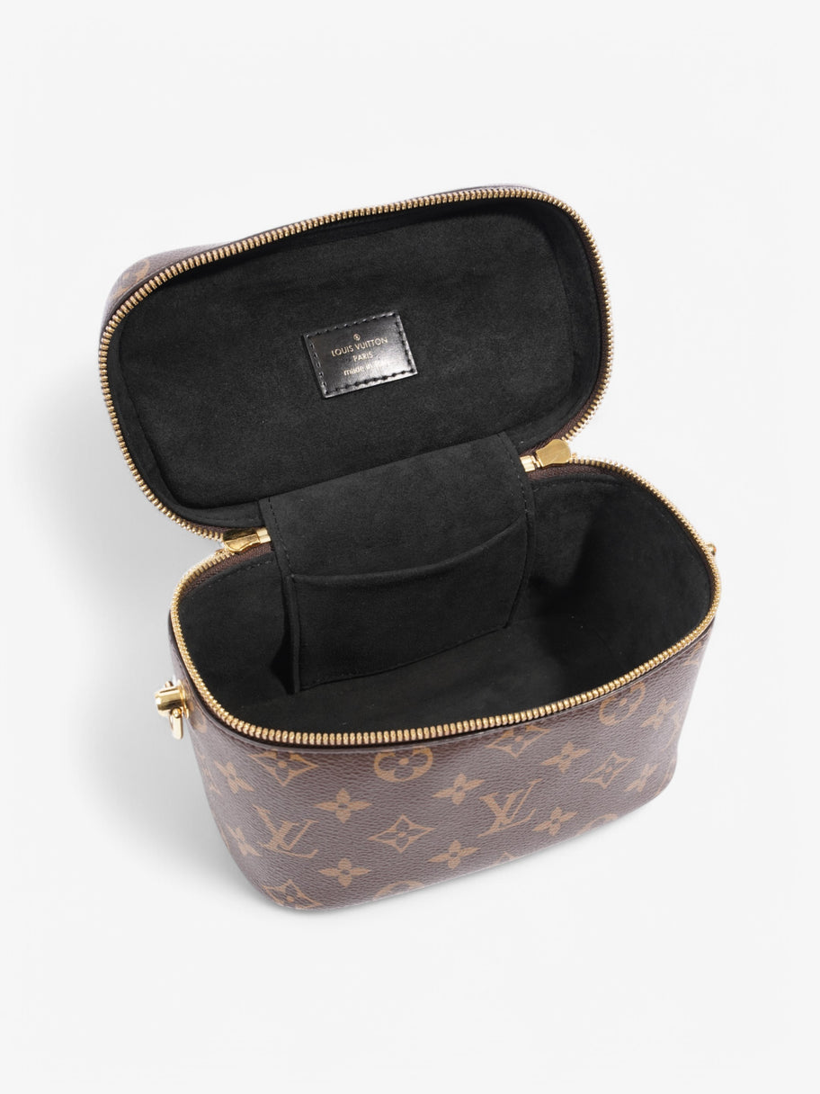 Louis Vuitton Vanity with Chain Monogram / Monogram Reverse / Black Coated Canvas PM Image 7