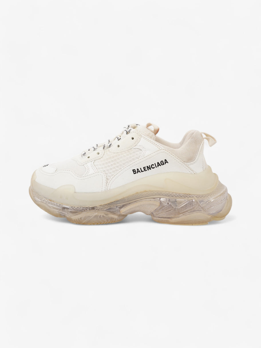 Balenciaga Triple S Clear Sole White  / Black Mesh EU 39 UK 6 Image 5