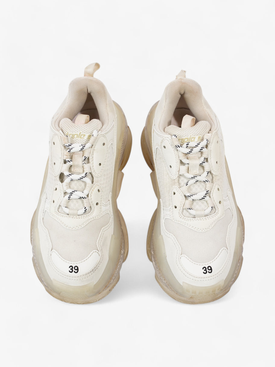 Balenciaga Triple S Clear Sole White  / Black Mesh EU 39 UK 6 Image 8